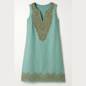 Green Sheath Midi Dress with Plunge Neckline for Wedding Guest